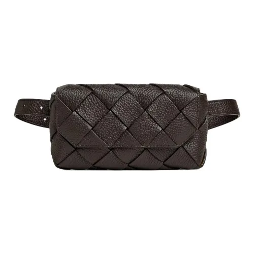 Bottega Veneta Телячья кожа Бананка Мужской Темно-коричневый