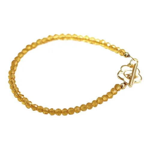 NATURALLYJOJO Искусственный хрусталь Браслеты Женские Желтый