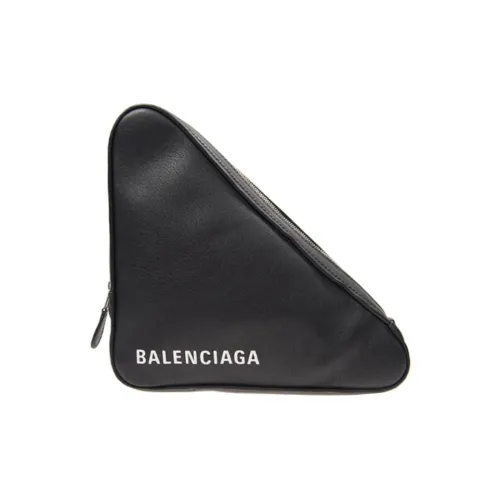 Balenciaga Сумка-клатч из коровьей кожи среднего размера женская черная