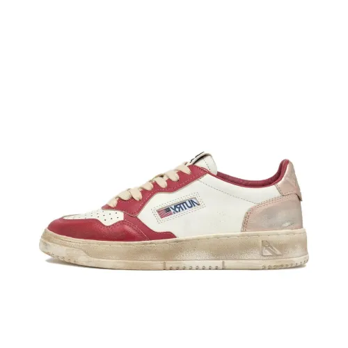 AUTRY BASKETS MEDALIST Противоскользящие устойчивые к истиранию низкий топ кроссовки для скейтбординга женские белые красные