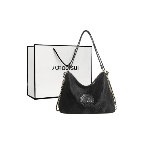 OCTSUI ПУ (полиуретан) Сумка через плечо Женская Черная