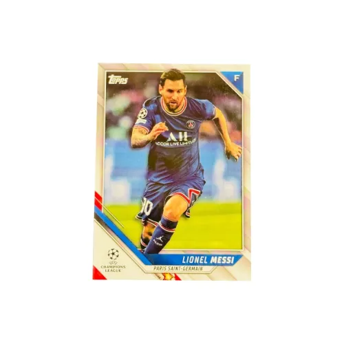 Topps Messi Большой Париж Барселона Основа Хорошая Условия Игрок Карта Спортивные Карты 1 Упаковка