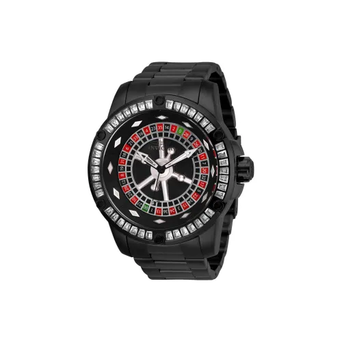 INVICTA Мужские часы Автоматический механический механизм ремешок из нержавеющей стали 52 мм черный циферблат