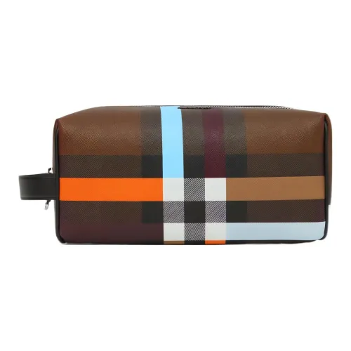 Burberry Сумка для хранения из коровьей кожи сумка для туалетных принадлежностей мужская темно-коричневая березовый цвет