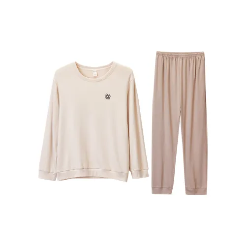 DAERLI Пижамный комплект унисекс серый абрикос