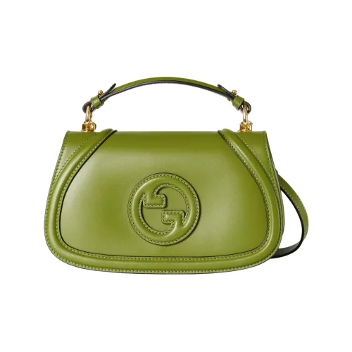 GUCCI Blondie Кожа Сумка через плечо Сумка Маленькая Женская Зеленая