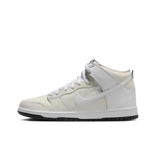 Antihero x Nike Dunk SB Slip Resistant Abrasion Resistant MID Топ Скейтборд Кроссовки Унисекс Серый Белый