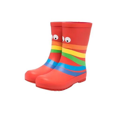 Stella McCartney Высокие детские ботинки красный для малышей