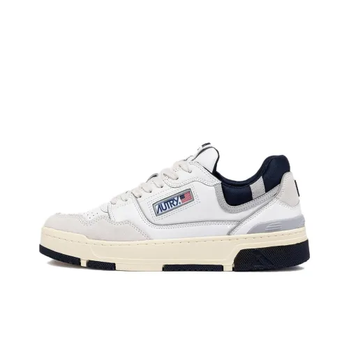 AUTRY Clc Slip-resistant Abrasion-resistant Low-top Skateboard Shoes Men's White Blue