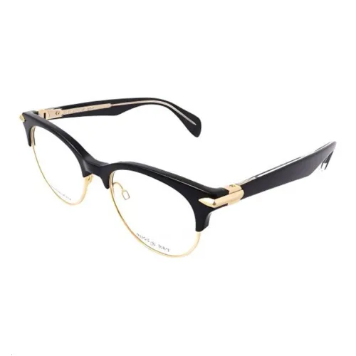 RAG BONE Пластик Овал Оправы для очков Унисекс Черный Золото