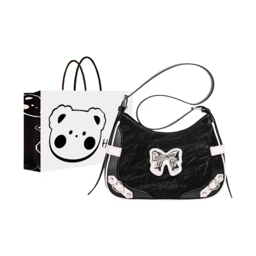 NX DOUGHNUT ПУ (полиуретан) Сумка через плечо Сумка на плечо Женская Черная