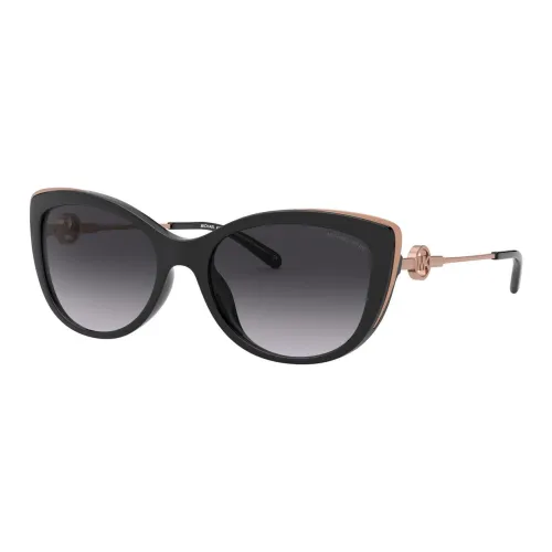 MICHAEL KORS Пластик Кошачий глаз Солнцезащитные очки Женские Черный