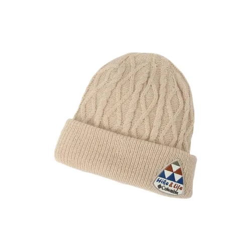 Columbia Акриловые шапки-бини унисекс бежевые