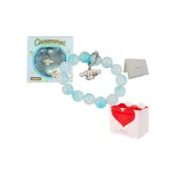 Большой ушами собака диск браслет подарочный набор + сумка для покупок + поздравительная открытка