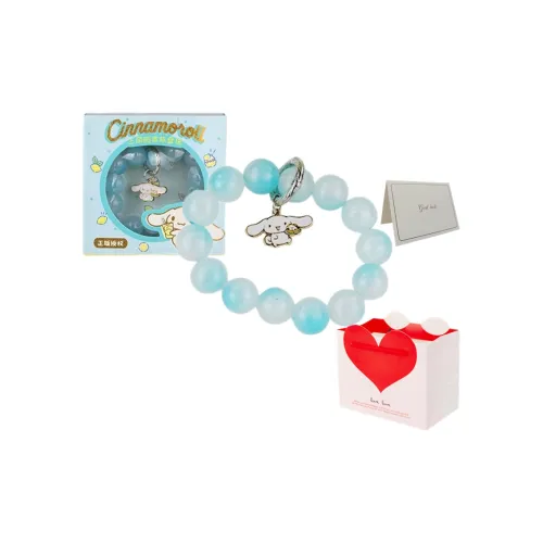 Sanrio Cinnamoroll Kuromi Pompompurin My Melody Фиолетовый Кристальный Милый Универсальный Браслет с бусинами Бусины Ювелирные украшения Шнурки браслеты