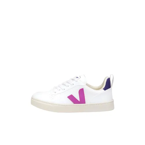 VEJA V 10 Устойчивый к истиранию Низкий Топ Детские Скейтбординги Бежево-фиолетовый Детский