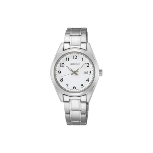 SEIKO Classique Collection Кварцевый механизм нержавеющая сталь ремешок 29,8 мм женские часы белый циферблат