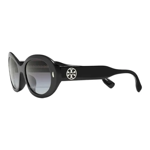 TORY BURCH Ацетат OVAL SUNGLASSES Унисекс Черный