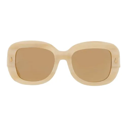 TORY BURCH Plastic Square Sunglasses Women's Beige