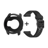 [Black] Защитный силиконовый чехол + официальный силиконовый ремешок
