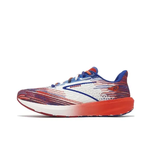 Brooks Launch 10 Дышащий и Легкий Низкий Топ Беговые кроссовки Мужские Белый Красный