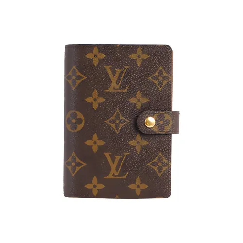 LOUIS VUITTON Agenda Кожа Canvas Clutch Маленький Женский Коричневый