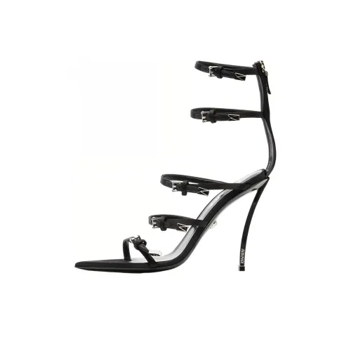 VERSACE One Ремень Сандалии Женские Черные