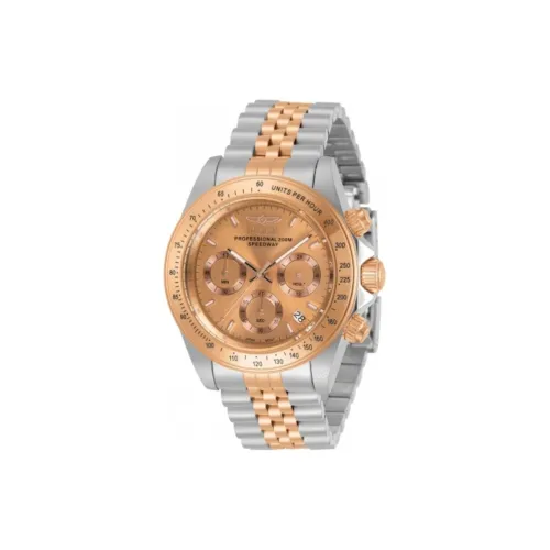 INVICTA Мужские часы Кварцевый механизм Ремешок из нержавеющей стали 39,5 мм Розовое золото Циферблат часов Мужские часы