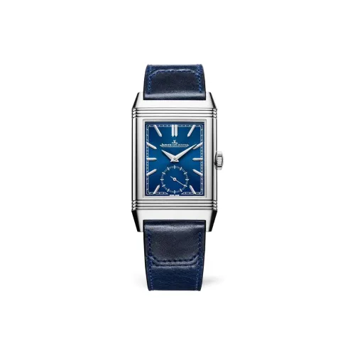 Jaeger LeCoultre Механизм с ручным заводом Мужские часы Flip Collection REVERSO 45,6мм*27,4мм*8,5мм Синий