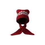 Шарф Fair Isle - красный