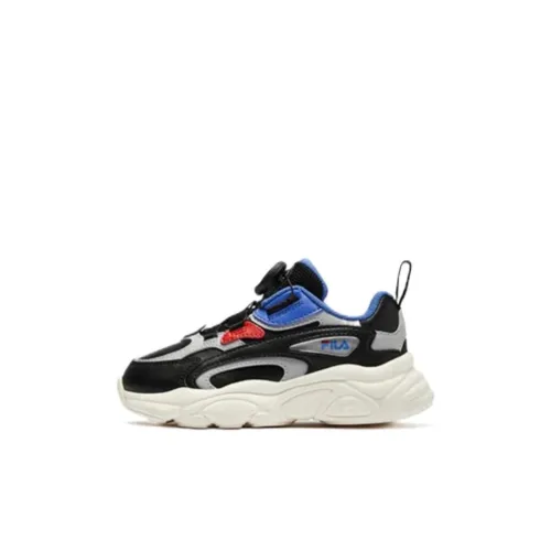 FILA BOA Термический Противоскользящий Амортизирующий Низкий Топ Детская Беговая Обувь Черный Серый Малыш