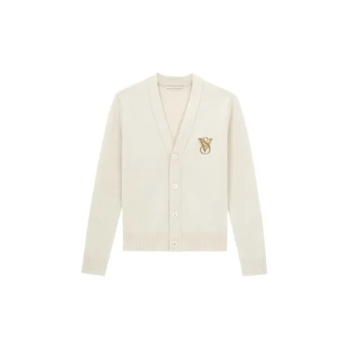 Victoria's Secret The Mix Трикотажная ткань Кардиган Унисекс Ванильный белый