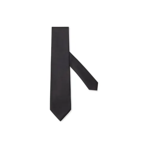 Zegna Шелковые галстуки из тутового шелка мужские черные