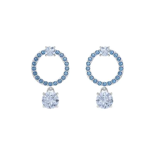 Серьги Crystal Swarovski Женские Blue