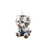 Прохладный кошачий бизнес-костюм с подвеской