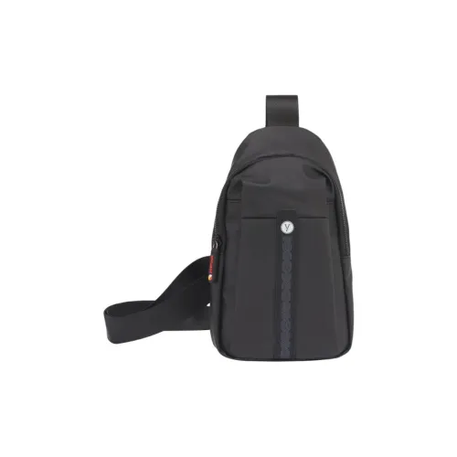 YEARCON Сумка через плечо Sling Сумка Маленькая Мужская Черная Серебряная и Кофейная