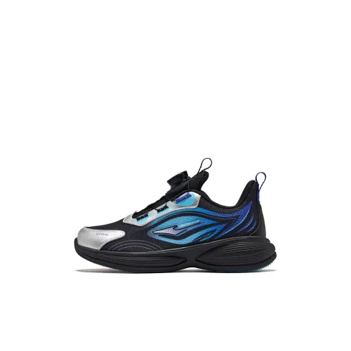 ERKE KIDS Беговые кроссовки Low Top Глубокий черный/Цифровой синий Дети