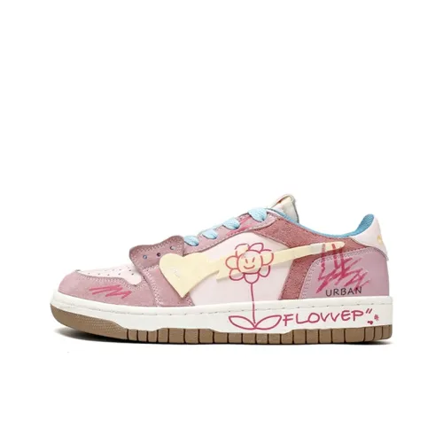 Скейтборд Кроссовки Низкие Розовые Женские