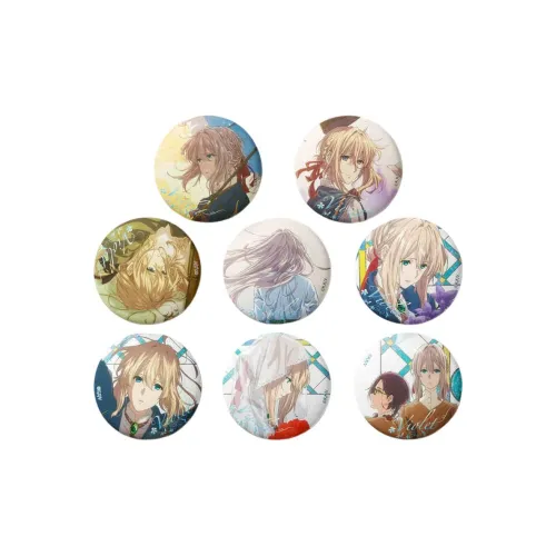 Xhdm Фиолетовый Evergarden Коллекция Four SEASONS Wa Blossoms Подвеска с лазерным билетом и магнитами аниме-тематики