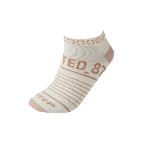 XTEP Низкие носки Женские 1 упаковка Бежевый Желтый
