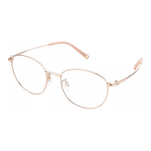 CHARMANT Сплав β-титан Круглые Оправы для очков Унисекс Розовое золото