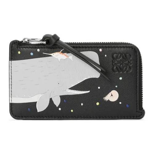 LOEWE Nappa Коровья кожа Держатель для карт Женские Черный