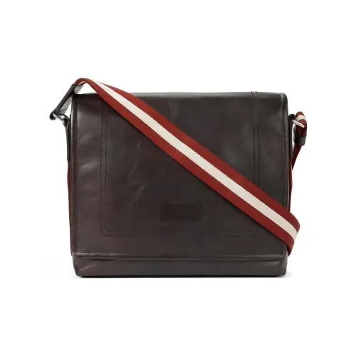 BALLY Сумка через плечо из натуральной кожи мужская коричневая