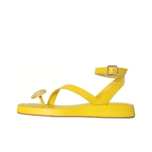GIA BORGHINI One Ремешок Сандалии Женские Желтые