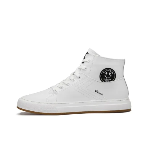 Wen Nai Высокие Кроссовки для Скейтбординга Мужские Белые