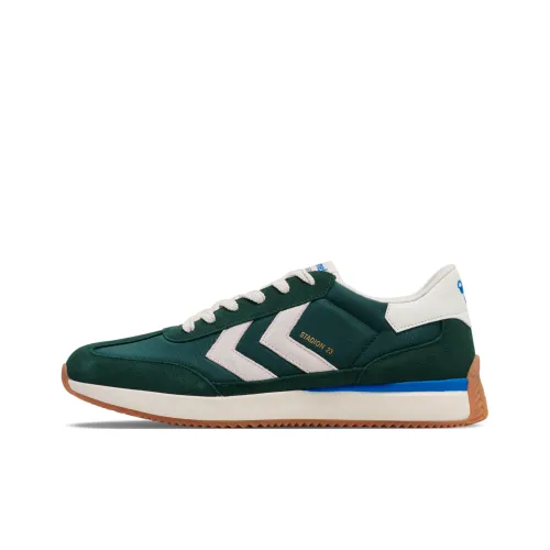 Hummel Slip-resistant Abrasion-resistant Low Top Casual Shoes Unisex Green Хуммель Противоскользящий Устойчивый к истиранию Низкий Топ Повседневная Обувь Унисекс Зеленый