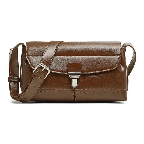 BASTO ПУ (полиуретан) Маленькая квадратная сумка сумка через плечо средний размер женская коричневый кофейный