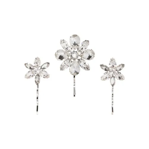 Jennifer Behr Родиевое покрытие Металл Синтетический кристалл Заколки для волос Женские Белые