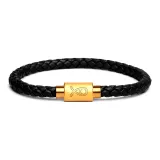 Элегантный черный (с золотой пряжкой)