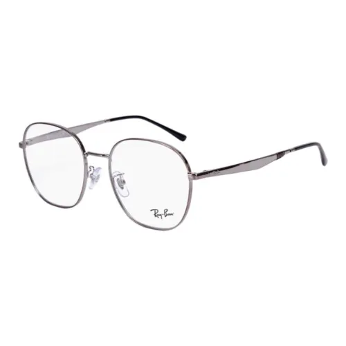 RayBan Alloy Oval Оправы для очков Unisex Silver